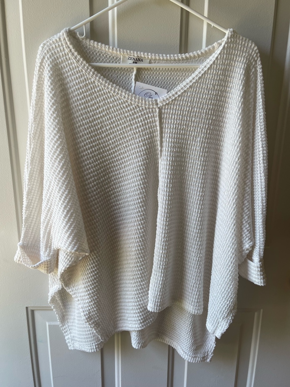 Zenana Outfitters Waffle Knit Top
